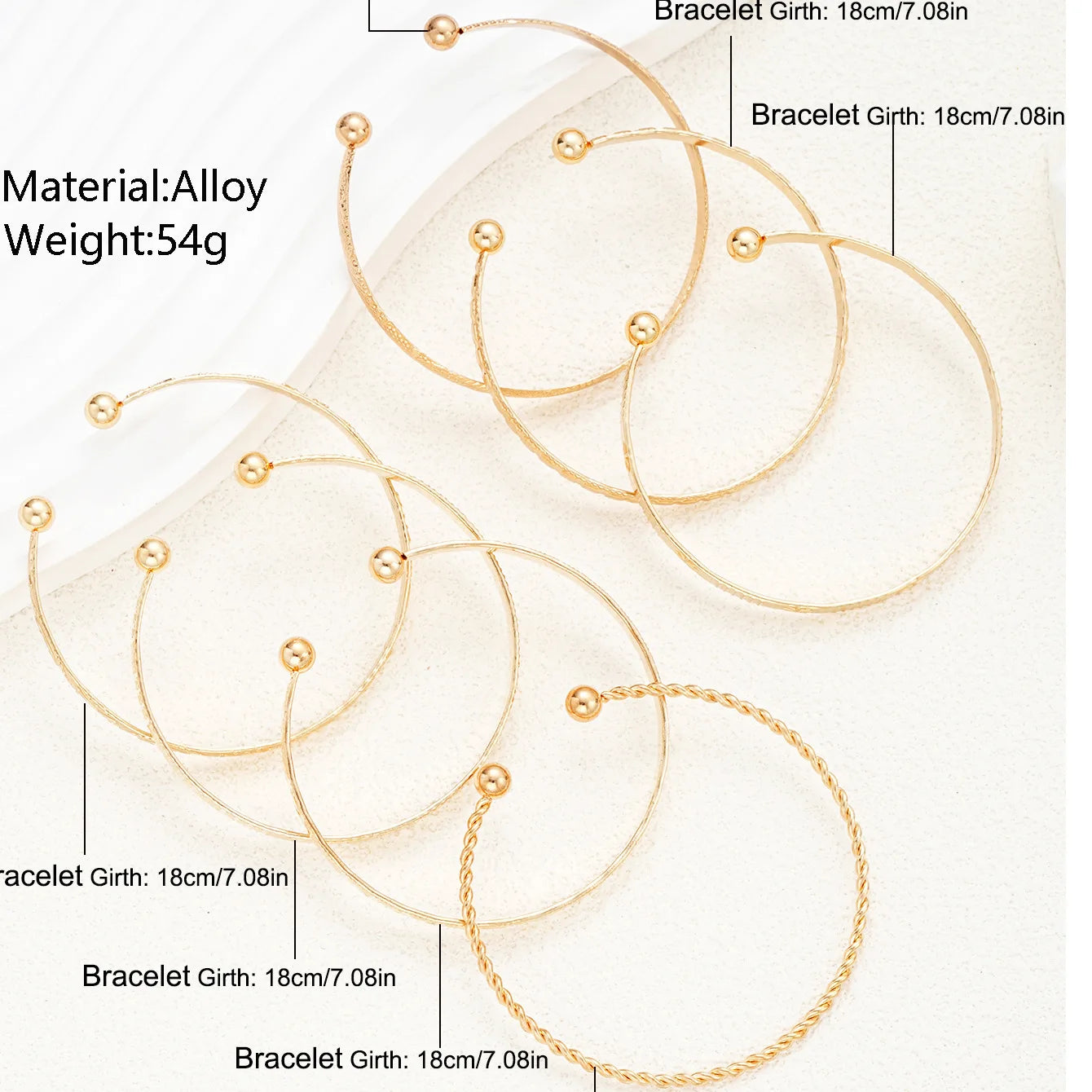 7 BRAZALETES ORO Y PLATA