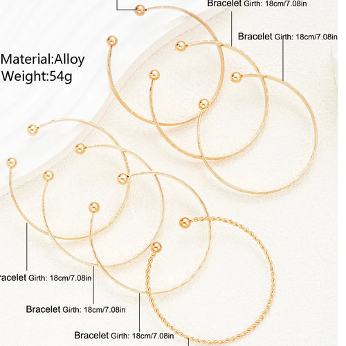 7 BRAZALETES ORO Y PLATA
